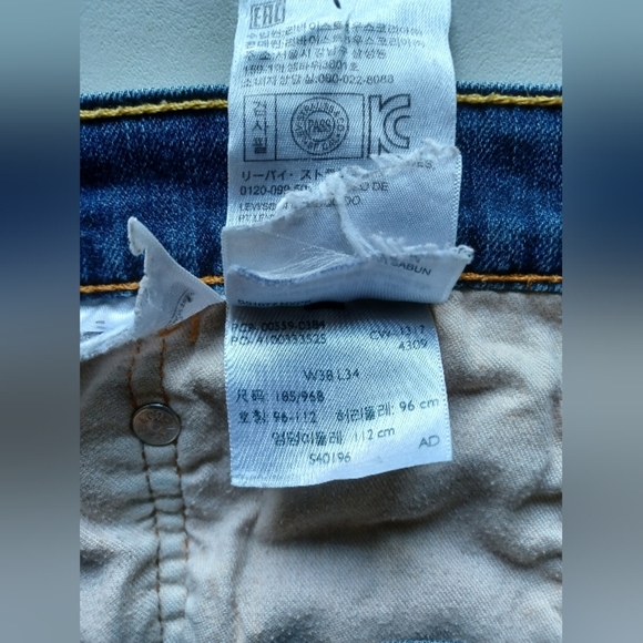 🍒 Levis 559 Men's Blue Denim Jeans - Picture 7 of 10